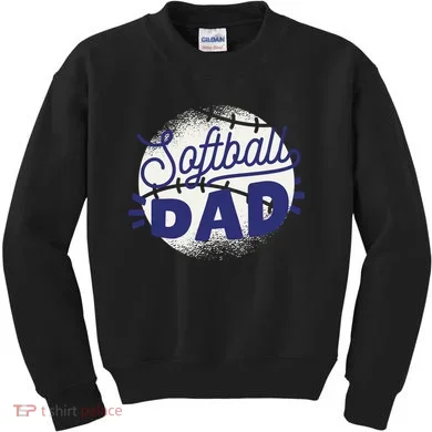 Softball Dad Kids Sweatshirt