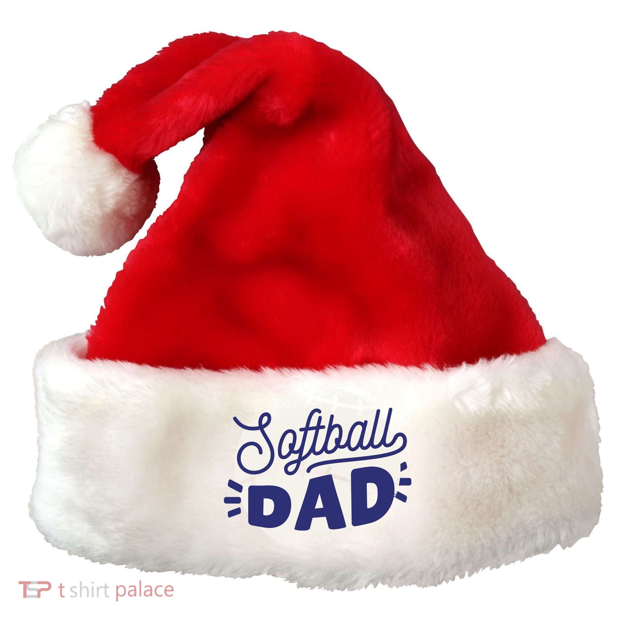 Softball Dad Santa Hat