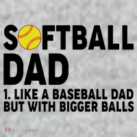 Softball Dad Like A Baseball Dad But With Bigger Balls Pajama Set thumb 2