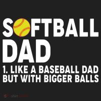 Softball Dad Like A Baseball Dad But With Bigger Balls Beanie thumb 2