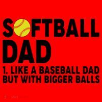Softball Dad Like A Baseball Dad But With Bigger Balls Santa Hat thumb 1
