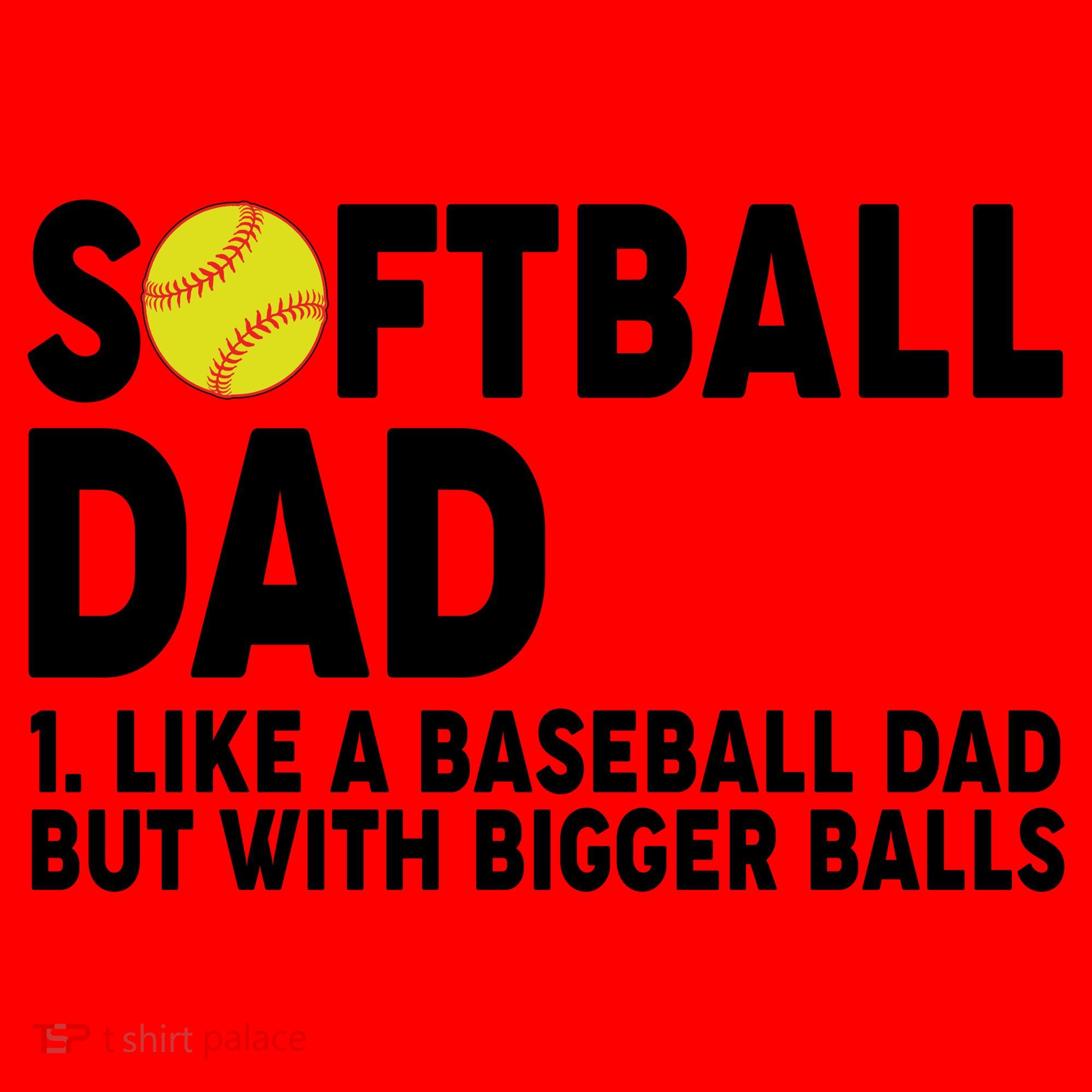 Softball Dad Like A Baseball Dad But With Bigger Balls Santa Hat