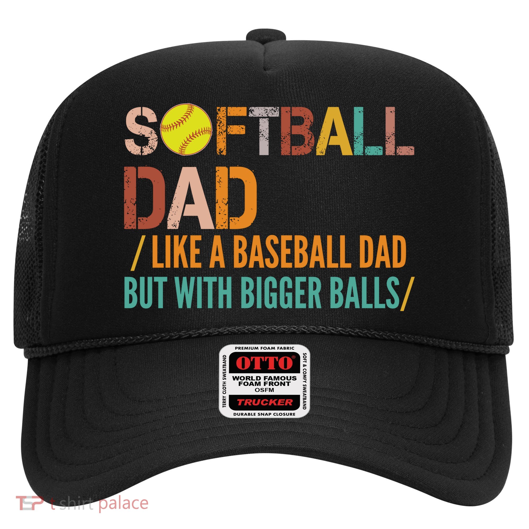 Softball Dad Like A Baseball Dad Vintage Hat