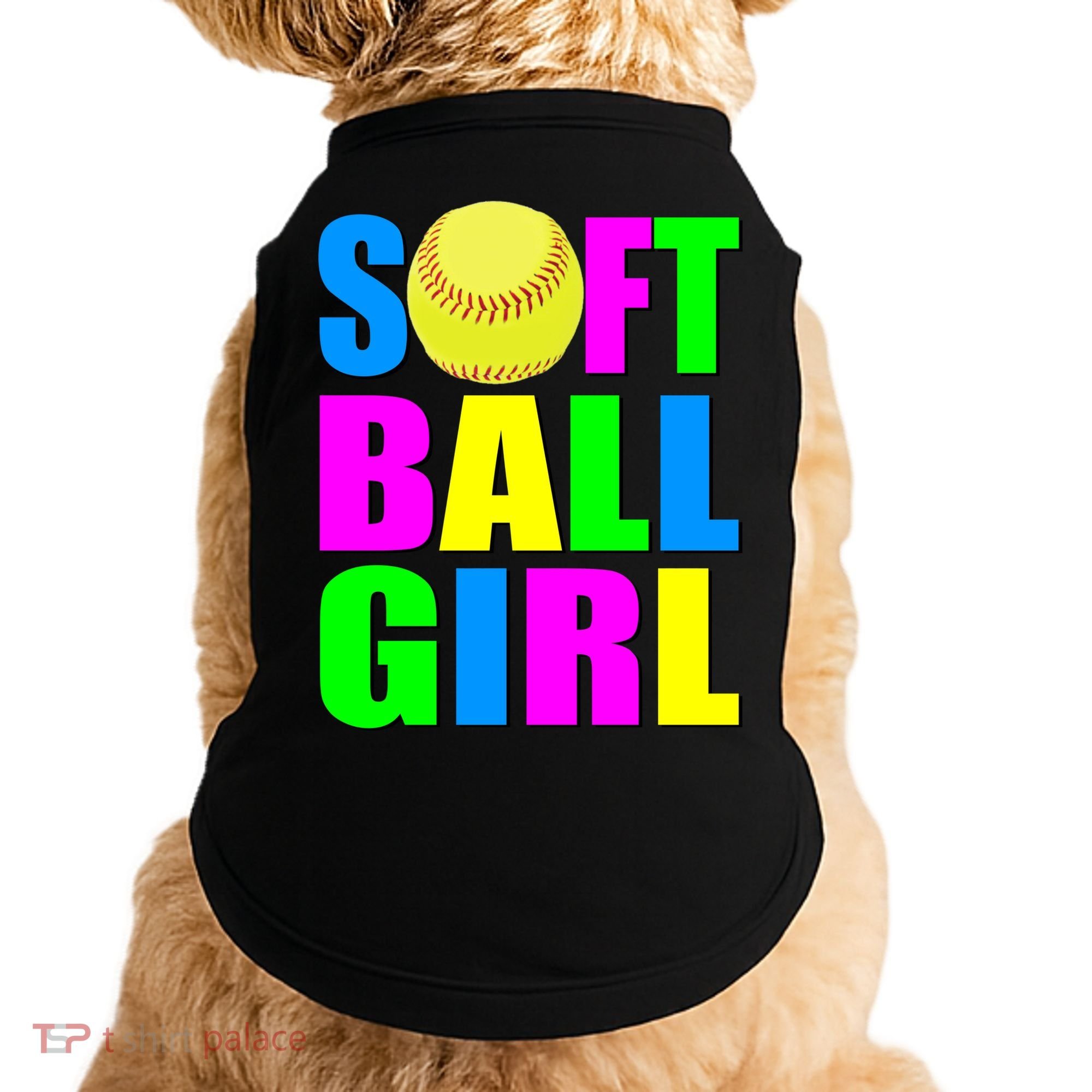 Softball Girl Doggie Tank