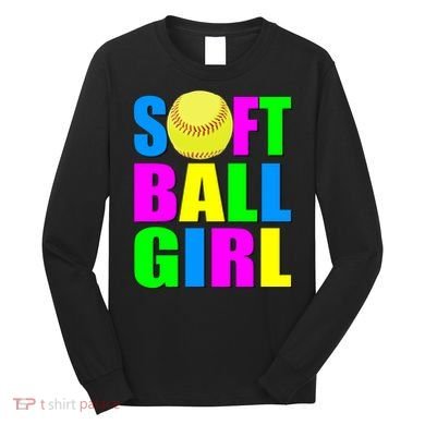 Softball Girl Long Sleeve Shirt