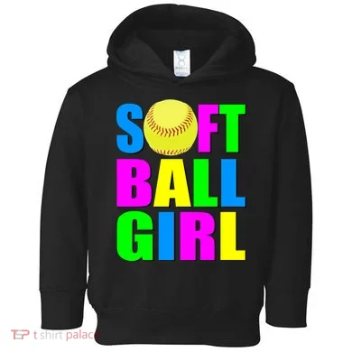 Softball Girl Toddler Hoodie