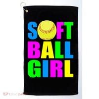 Softball Girl Golf Towel thumb 0