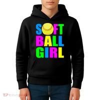 Softball Girl Kids Hoodie thumb 4
