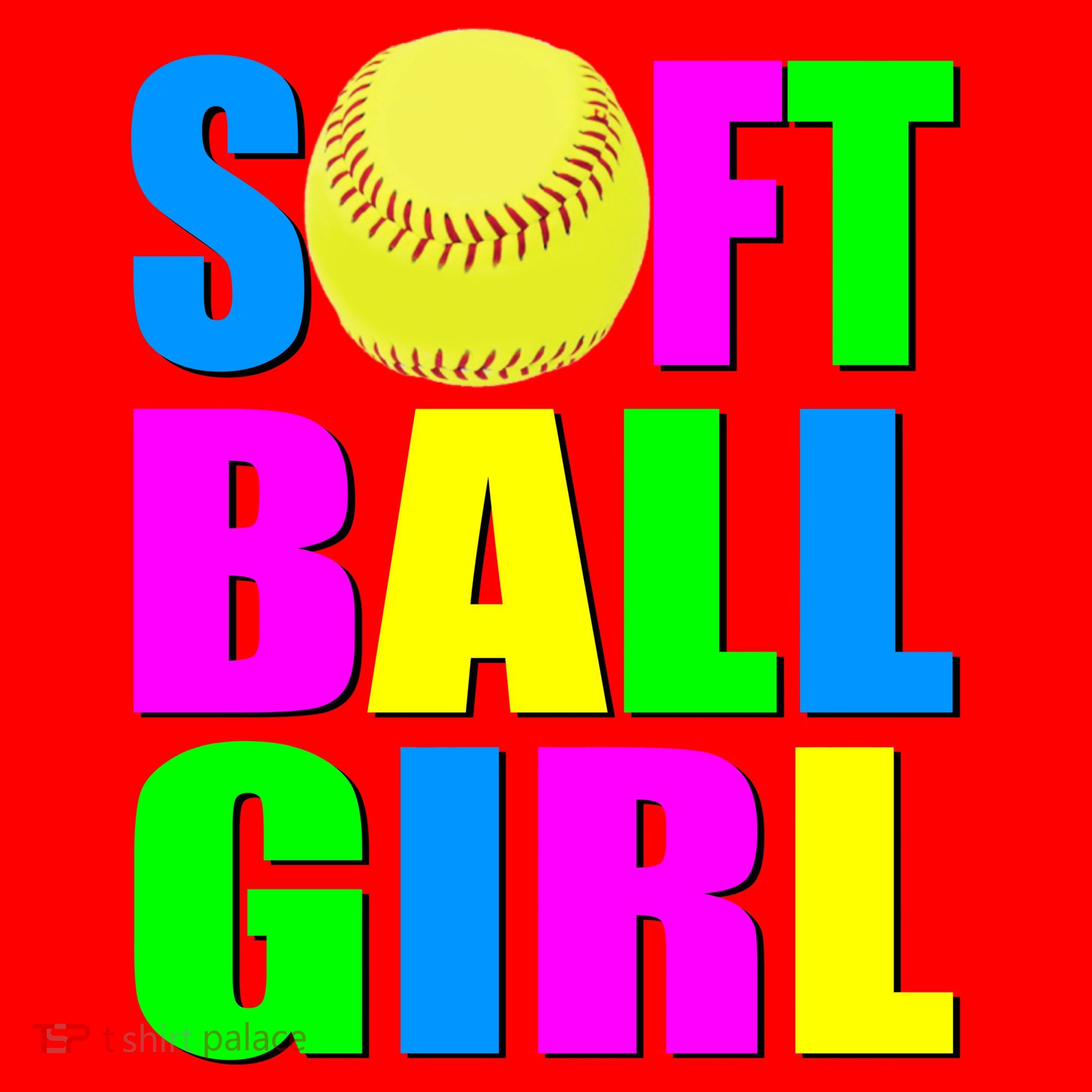Softball Girl Santa Hat