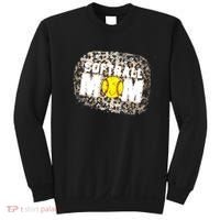 Softball Mom leopard Background Sweatshirt thumb 0
