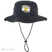Softball Mom leopard Background Bucket Hat thumb 0