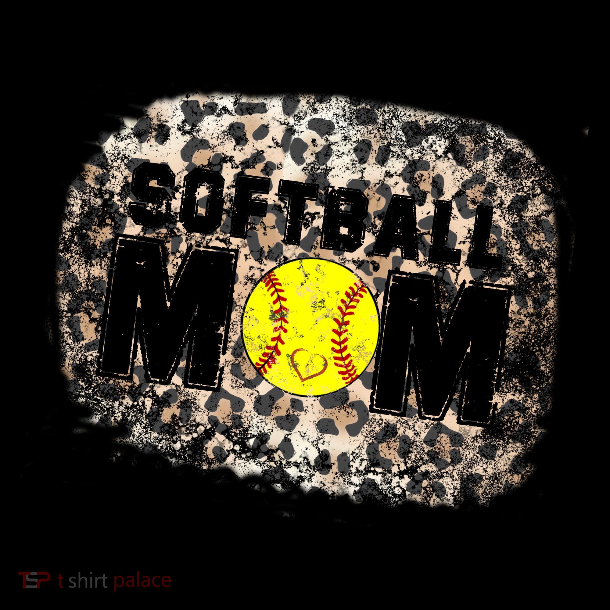 Softball Mom leopard Background Coffee Mug