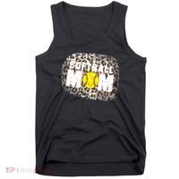 Softball Mom leopard Background Tank Top thumb 0