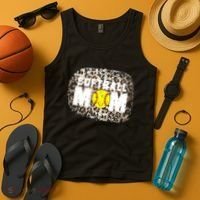 Softball Mom leopard Background Tank Top thumb 4