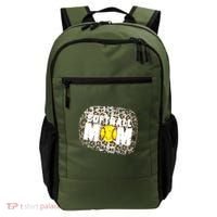 Softball Mom leopard Background Backpack thumb 0