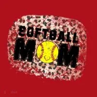 Softball Mom leopard Background Christmas Stocking thumb 1