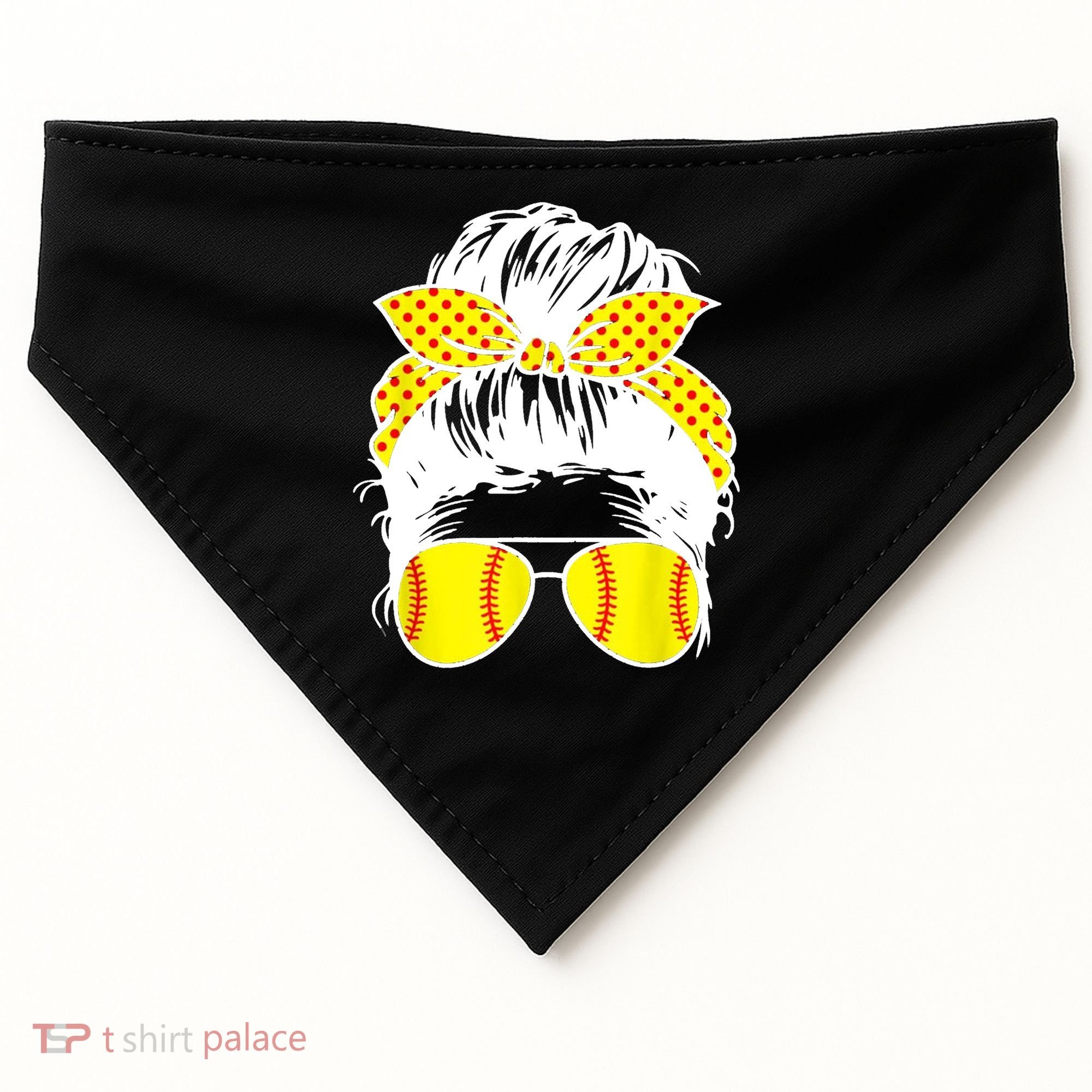 Softball Mom Sunglasses USA-Made Doggie Bandana