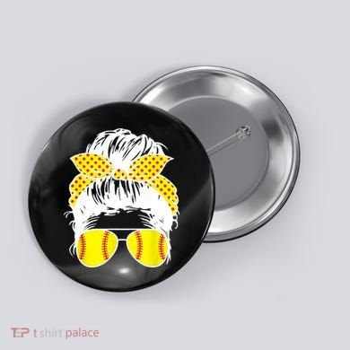 Softball Mom Sunglasses Button