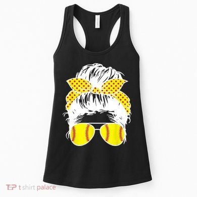 Softball Mom Sunglasses Women's Tank Top