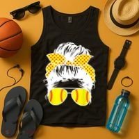 Softball Mom Sunglasses Tank Top thumb 4