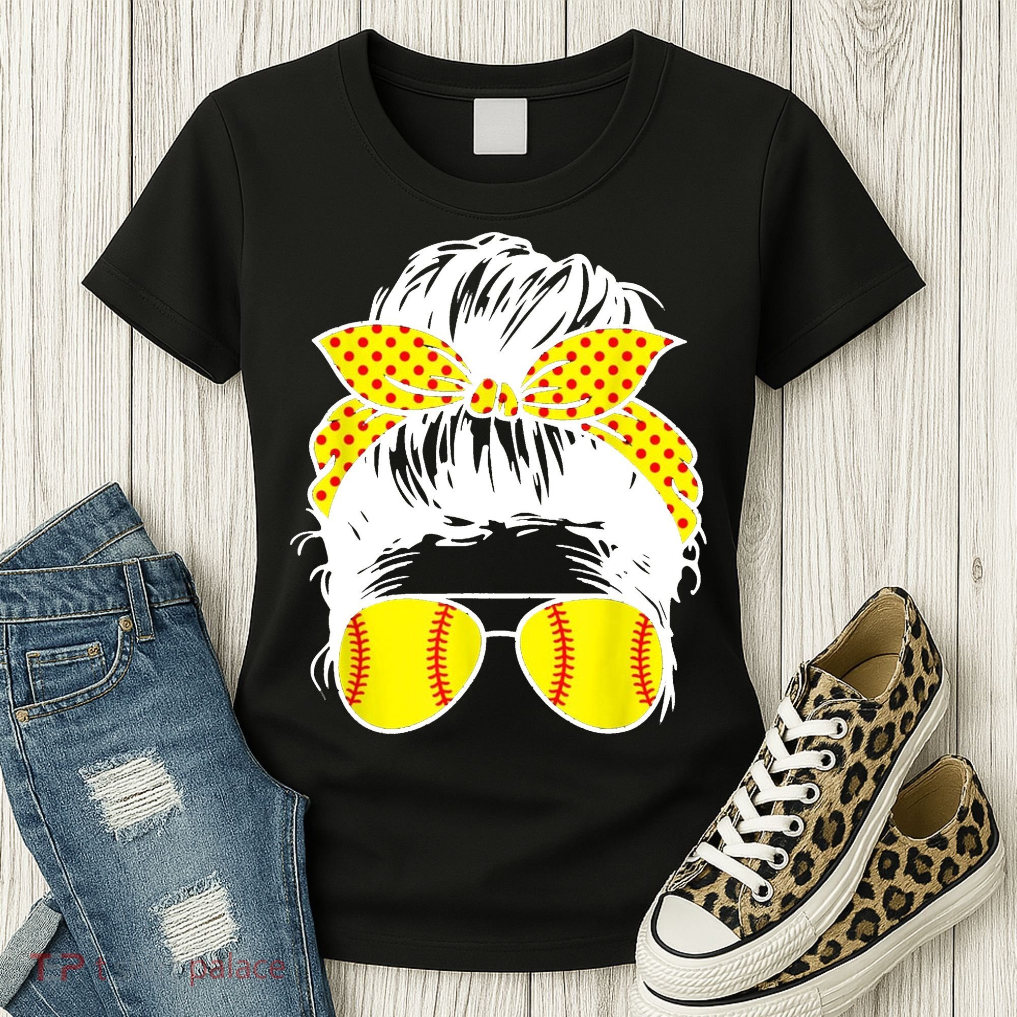 Softball Mom Sunglasses Women's T-Shirt