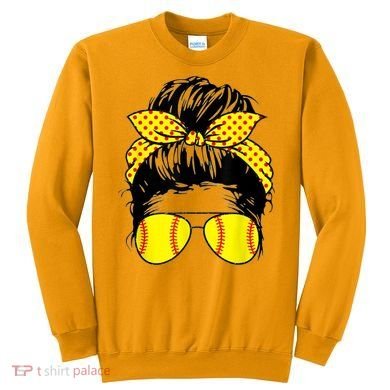 Softball Mom Sunglasses Sweatshirt