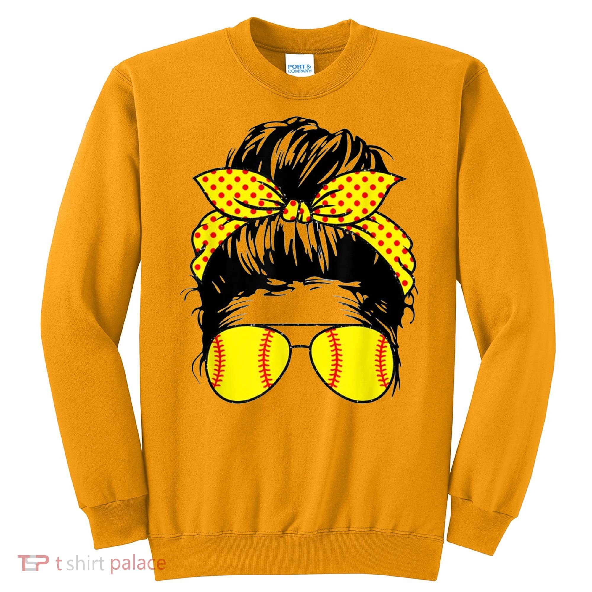 Softball Mom Sunglasses Sweatshirt