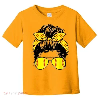 Softball Mom Sunglasses Toddler T-Shirt