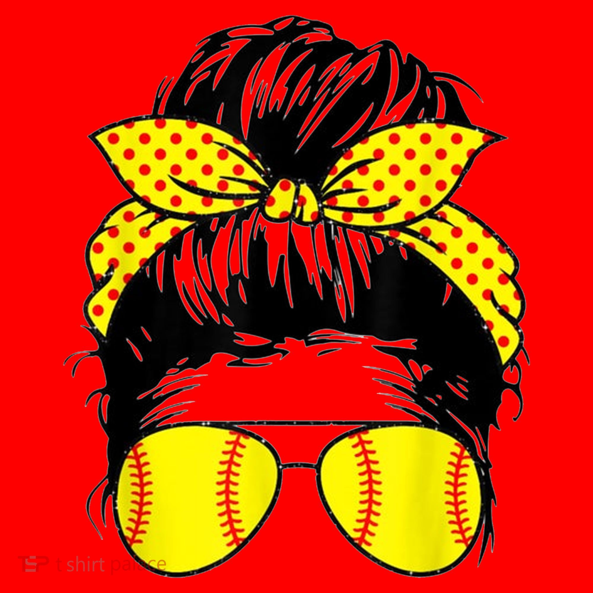 Softball Mom Sunglasses Santa Hat