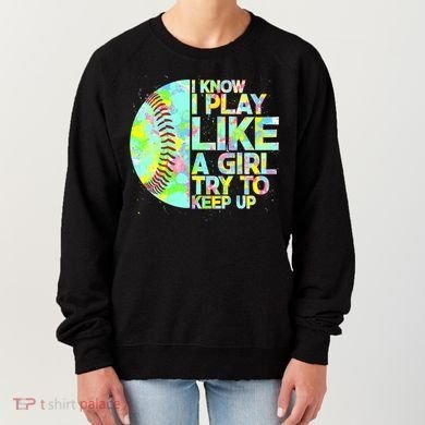 Softball Play Like A Girl Women's Sweatshirt