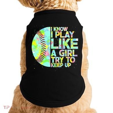 Softball Play Like A Girl Doggie Tank