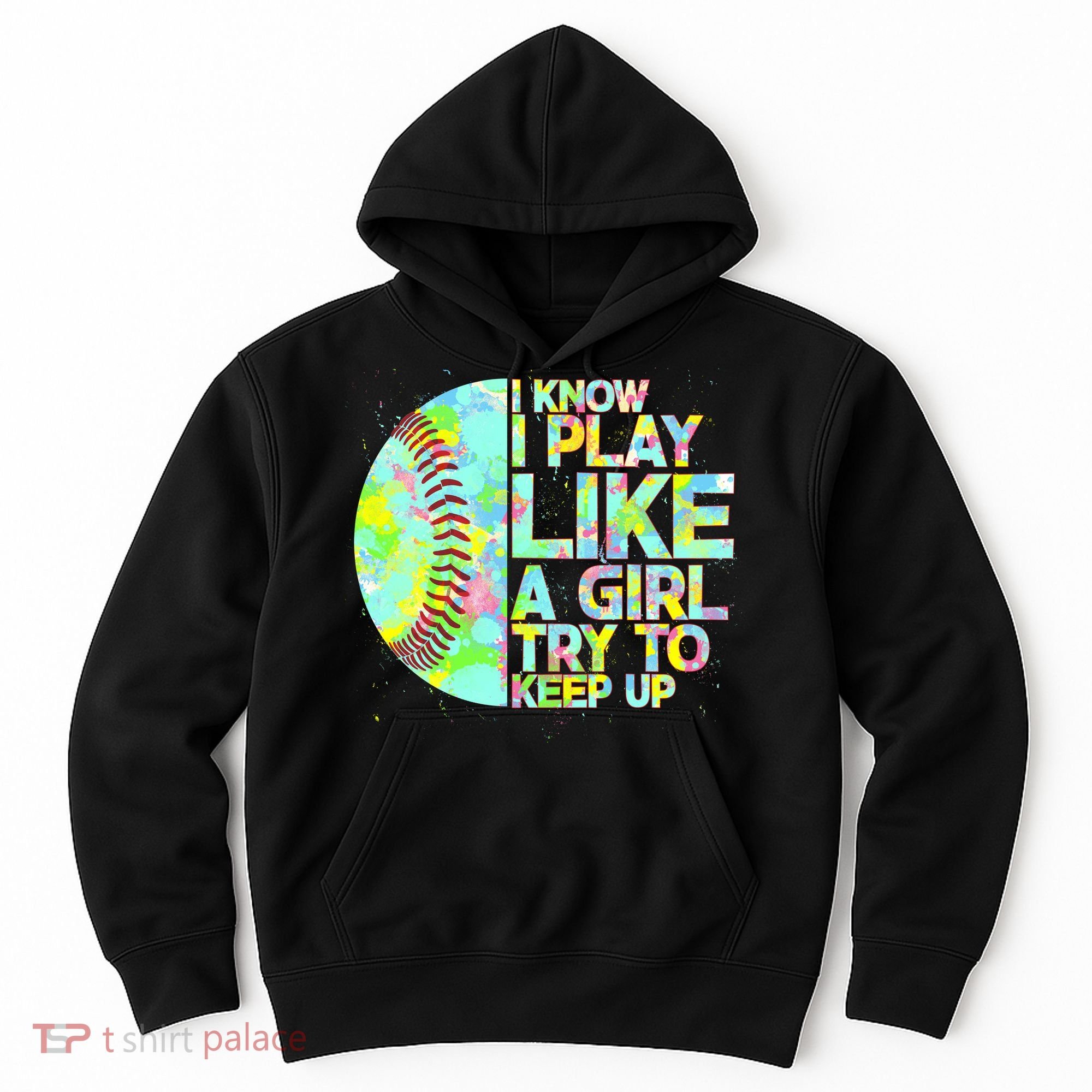 Softball Play Like A Girl Hoodie