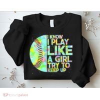 Softball Play Like A Girl Sweatshirt thumb 2