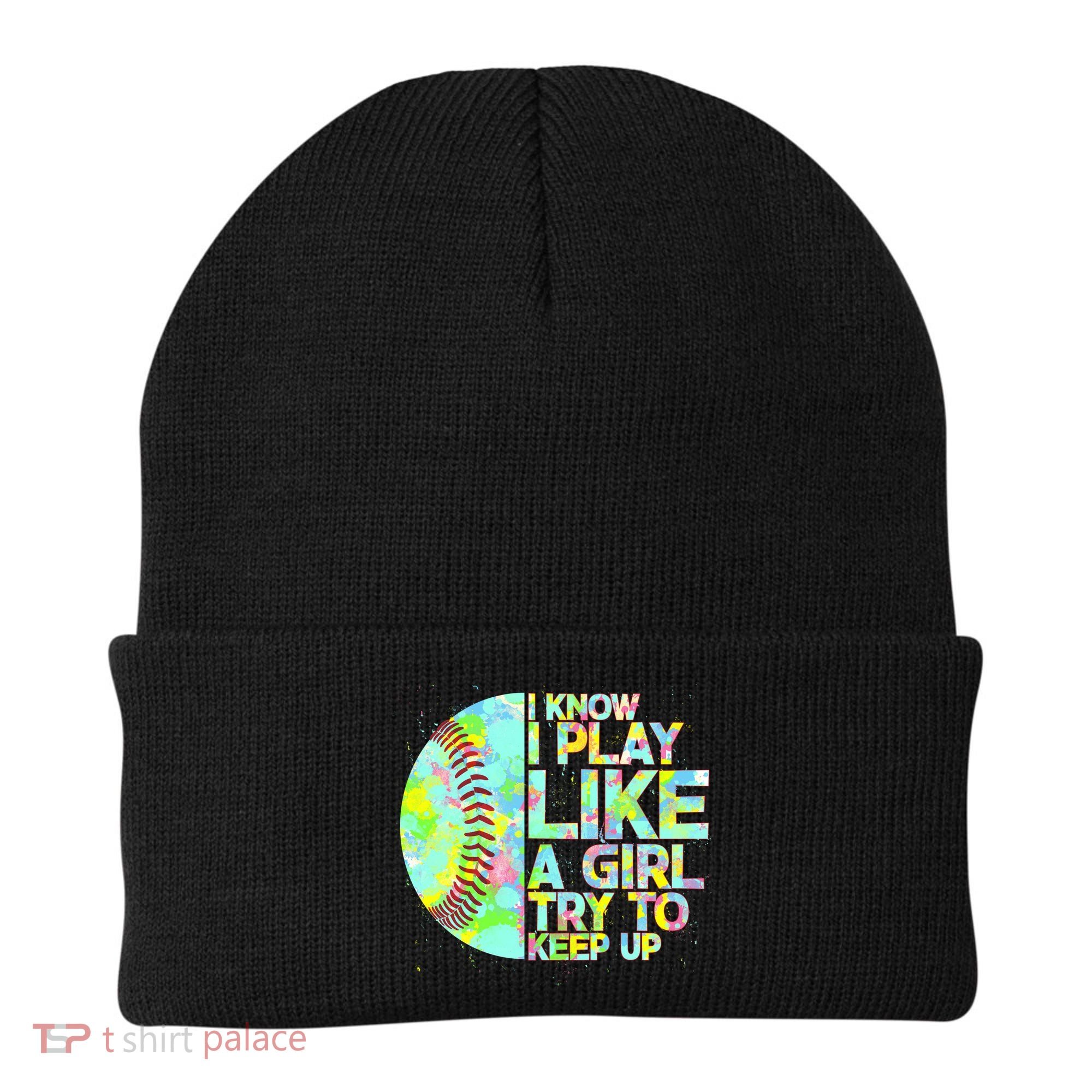 Softball Play Like A Girl Beanie