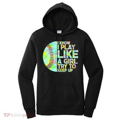 Softball Play Like A Girl Women's Hoodie