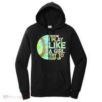 Softball Play Like A Girl Women's Hoodie thumb 0