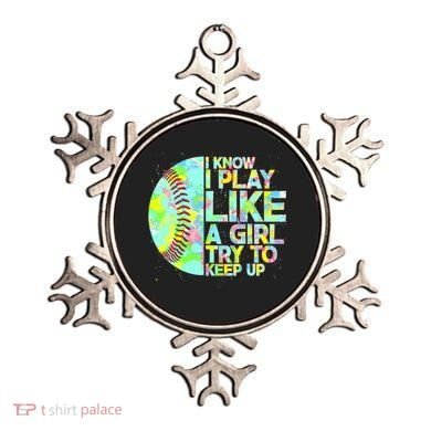 Softball Play Like A Girl Ornament