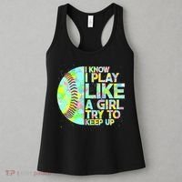 Softball Play Like A Girl Women's Tank Top thumb 3