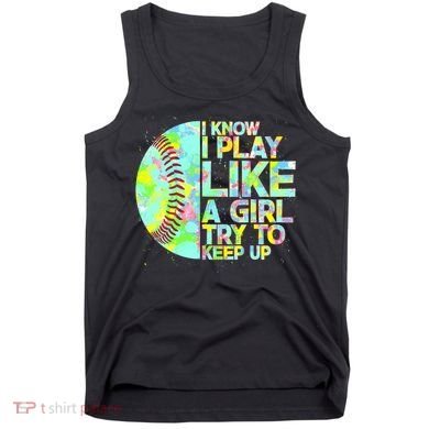Softball Play Like A Girl Tank Top