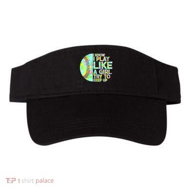 Softball Play Like A Girl Visor