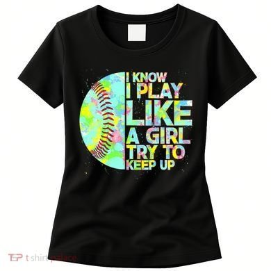 Softball Play Like A Girl Women's T-Shirt
