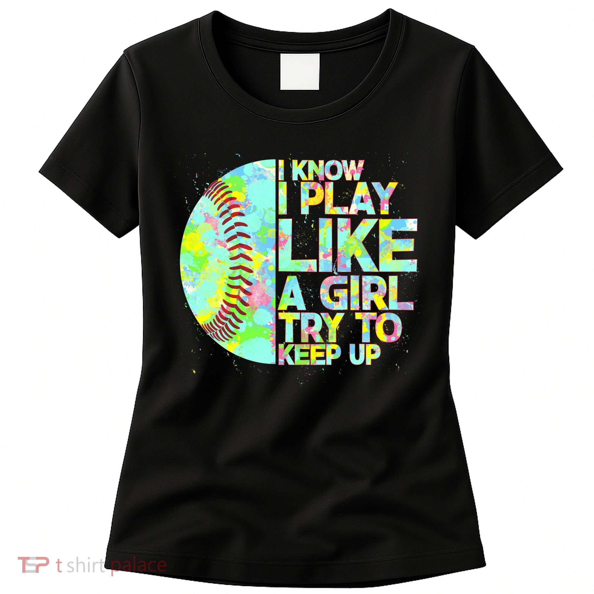 Softball Play Like A Girl Women's T-Shirt