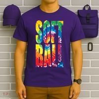Softball Retro Tie Dye T-Shirt thumb 6
