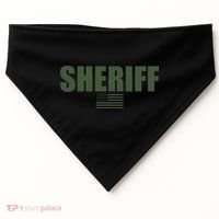 Sheriff Od Green On Duty Uniform USA-Made Doggie Bandana thumb 0