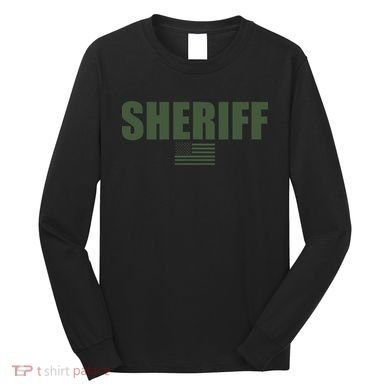 Sheriff Od Green On Duty Uniform Long Sleeve Shirt