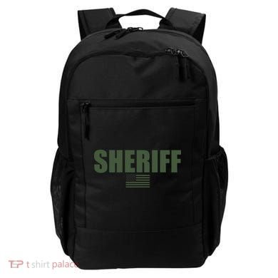Sheriff Od Green On Duty Uniform Backpack