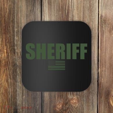 Sheriff Od Green On Duty Uniform Coaster