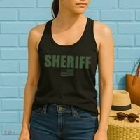 Sheriff Od Green On Duty Uniform Women's Tank Top thumb 2