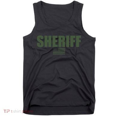 Sheriff Od Green On Duty Uniform Tank Top