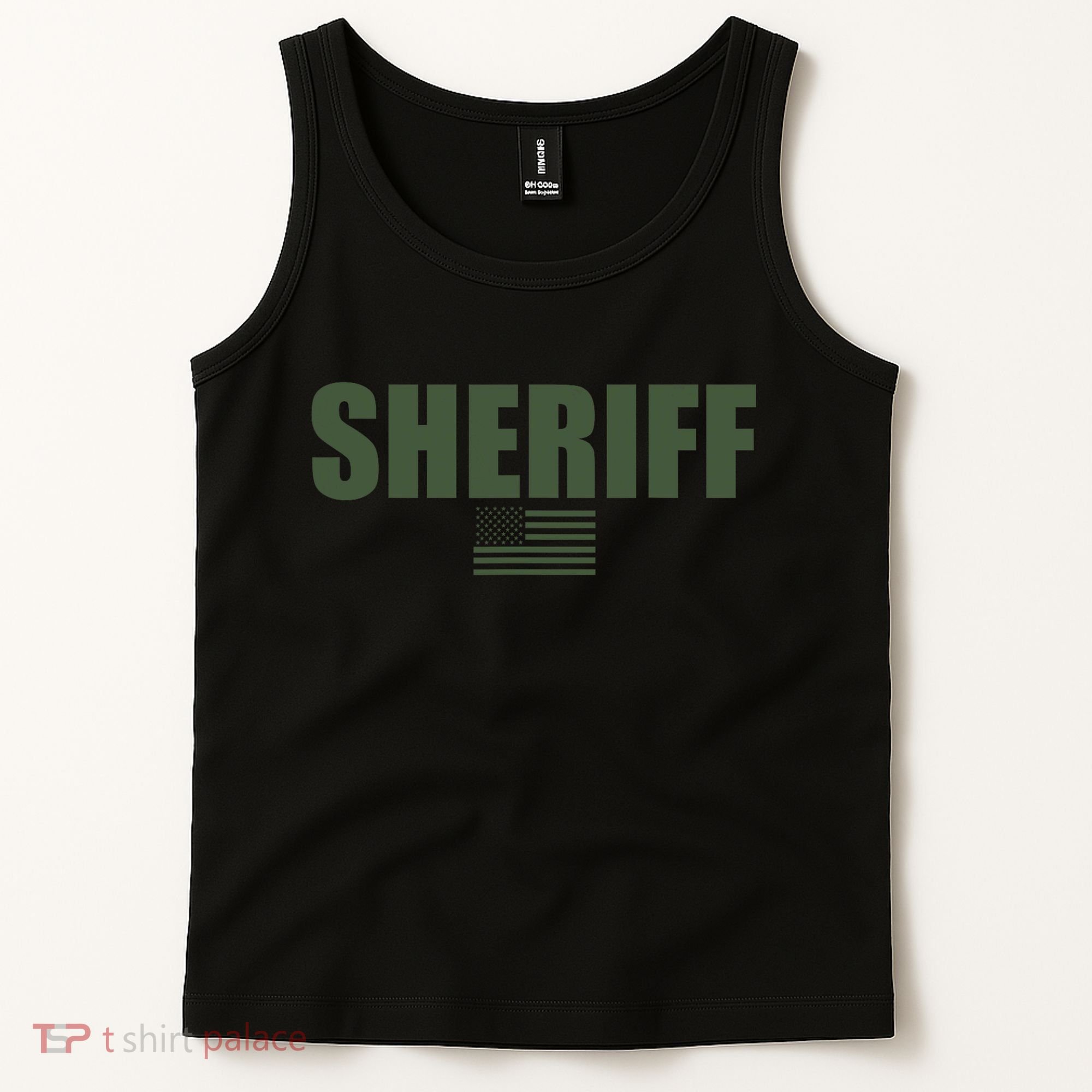 Sheriff Od Green On Duty Uniform Tank Top